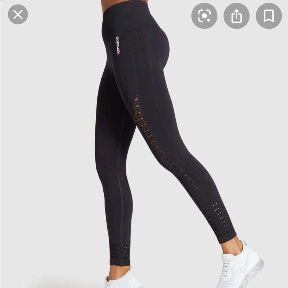GYMSHARK Energy+Seamless Legging / Size M / Black